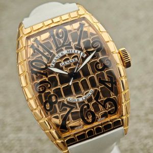 Franck Muller Gold Croco - Görsel 3