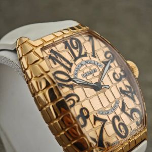 Franck Muller Gold Croco - Görsel 5